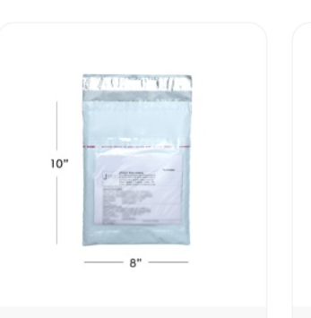 8×10 Inch Bubble Courier Bag With Document Pouch – Pack Of 100